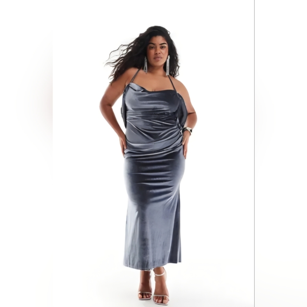 ASOS Silver Maxi Dress